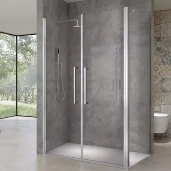 HANY COMBI 95x80 Čiré Sprchová zástěna obdélníková