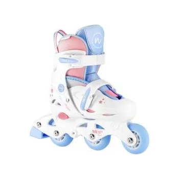 Kolečkové brusle NILS Fun NJ1190 3V1 Three Steps bílé EU 26-29 brusle + DÁREK DLE VÝBĚRU!