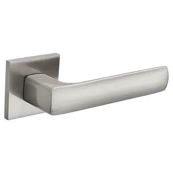 Dveřní kování Kuchinox Klika Nias hranatá rozeta - satina - (komplet 2 ks)