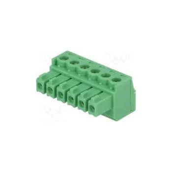 Rozpojovací svorkovnice 3,81mm póly 6 přímý zástrčka zásuvka