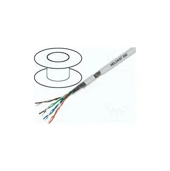 elektrický kabel Vodič HELUKAT® 200,SF/UTP 5e lanko Cu 4x2x26AWG FRNC šedá