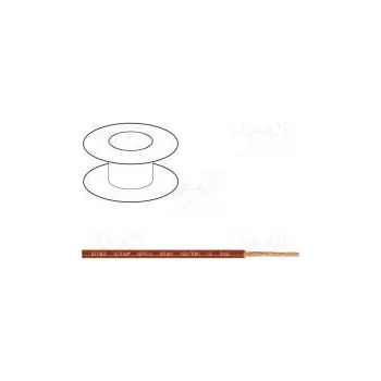 elektrický kabel Vodič BiTOne lanko Cu 10mm2 hnědá PVC 450/750V 100m Třída 5