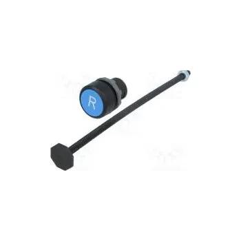 vypínač Přepínač tlačítkový Stab.pol 1 22mm modrá Podsv není IP66