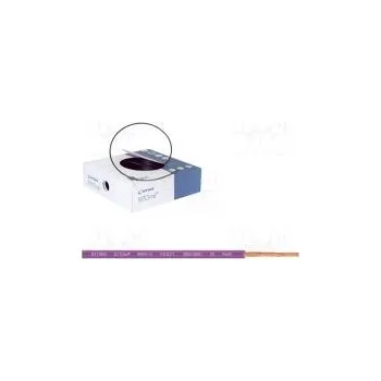 elektrický kabel Vodič BiTOne lanko Cu 1mm2 fialová PVC 300/500V 100m Třída 5