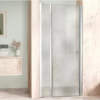 Sprchové dveře ALFA LINE Chrom 150 Grape Sprchové dveře jednokřídlé s pevnou stěnou v rovině (100+50)