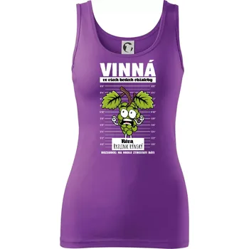 Vinná réva odsouzena Ryzlink rýnský - Dámské tílko - XS ( Fialová )