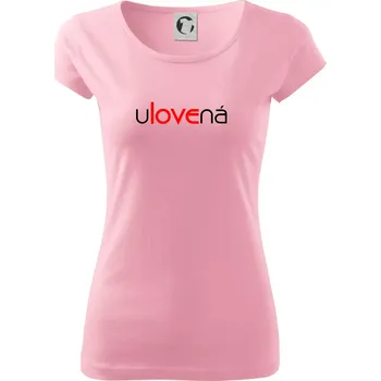 Dámské tričko Ulovená a ulovený - Dámské triko Pure - XS ( Růžová )