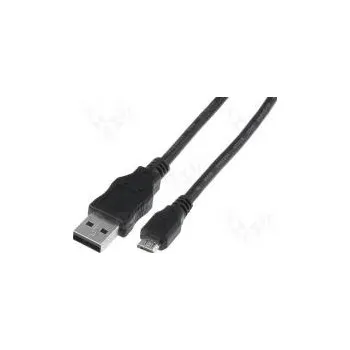 Datový kabel Kabel USB 2.0 USB A vidlice, USB B micro vidlice niklovaný