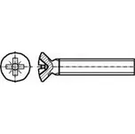 Šroub M5x40 Hlava kuželová Phillips polyamid Norma ISO 7047