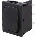 ROCKER DPDT pol 2 ON-ON 16A/250VAC černá IP40 není 100mΩ