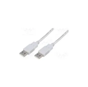 Datový kabel Kabel USB 2.0 USB A vidlice, vodiče 0,5m šedá Žíla Cu