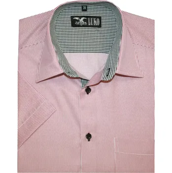 Pánská košile Pánská košile Luko 154109 - červený pruh červený proužek velikost 39