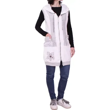 Dámská mikina Dámská stylová vesta SHA 9121 bílá velikost M