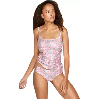 Timo spodní košilka s řasením Timo 300823 rosé květy velikost S