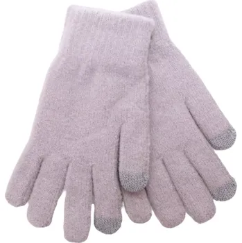 Čepice Jednobarevné prstové rukavice AJ245-19 šedé velikost uni