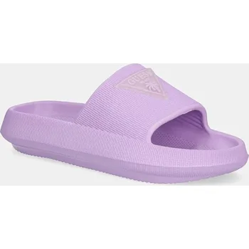 Dámské pantofle Pantofle Guess RUBBER SLIPPERS dámské, fialová barva, E4GZ27 WG5X0 E4GZ27.WG5X0.A405 04X, EUR 35/36