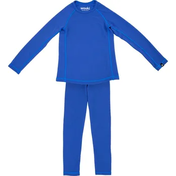 Set dětského termoprádla Wouki Fjell - Dazzling blue 100