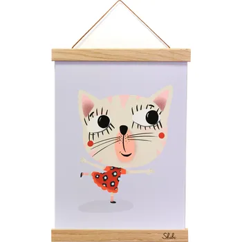 Dekorace do dětského pokoje Skibi Art print A4 dub - Amelína tančí