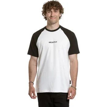 Pánské oblečení Tričko Meatfly Ozzy 2025 White/Black XL