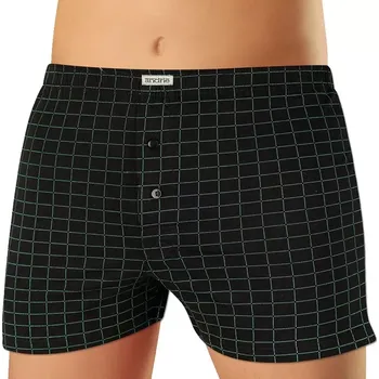 Trenýrky Pánské bavlněné trenky s moderním vzorem Andrie PS 5884 černá velikost L-50/52