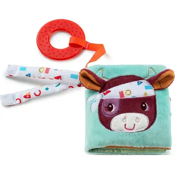 plyšák Lilliputiens - Farma - textilní knížka s kousátkem