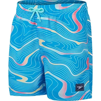 Chlapecké plavky Speedo Boys Digi Printed 13" Watershort - blue/orange 116