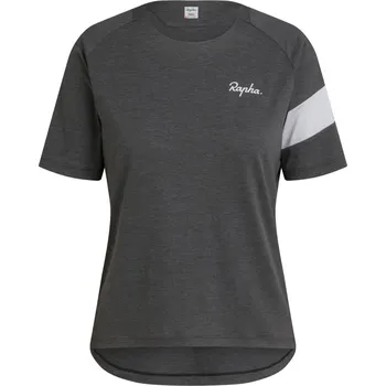 cyklistický dres Rapha Women's Trail Technical T-Shirt - Dark Grey/Light Grey