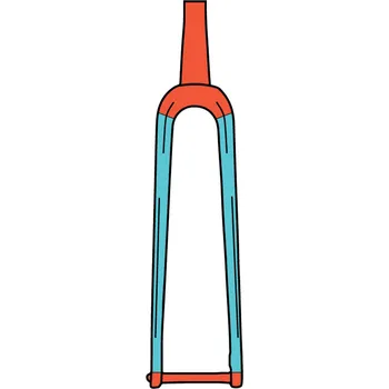 Řetěz na kolo RideWrap Covered Protection - Road & Gravel Fork Kit - Gloss uni