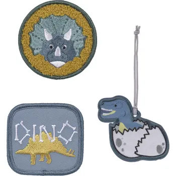 Dětský batoh Lassig School Patches Set Jurassic