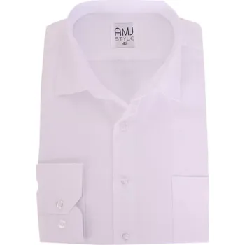 AMJ Style pánská košile VD 001 bílá velikost 41