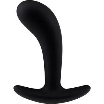 Silikonový zahnutý anální kolík - S