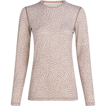 ICEBREAKER Wmns 200 Oasis LS Crewe Flock AOP, Summit/Snow/Aop (vzorek) velikost: S