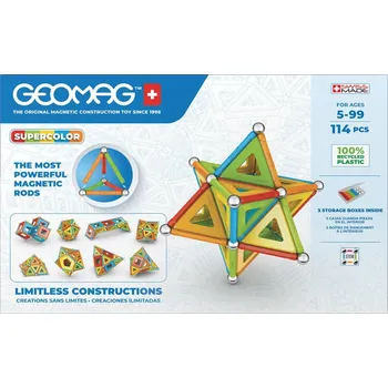 Stavebnice Geomag Geomag Supercolor 114 dílků