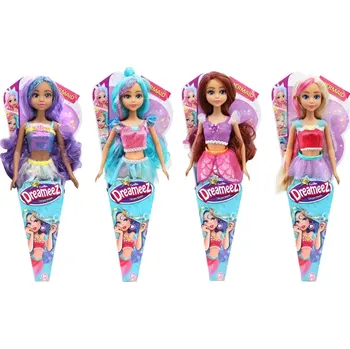 Panenka Funville Dreameez mořská panna v kornoutku modré vlásky