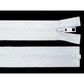 Zip Zip kostěný bundový šíře 5 mm, délka 60 cm - bílý