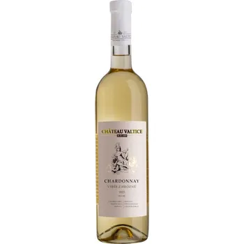 Víno CHÂTEAU VALTICE Chardonnay výběr z hroznů 2023 0,75l suché víno bílé víno