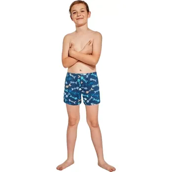 Chlapecké spodní prádlo Volné trenýrky Young Fishbone2 navy velikost 158/164