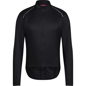 Cyklistická bunda Rapha Men's Brevet Element Wind Jacket - Black/Grey XXL