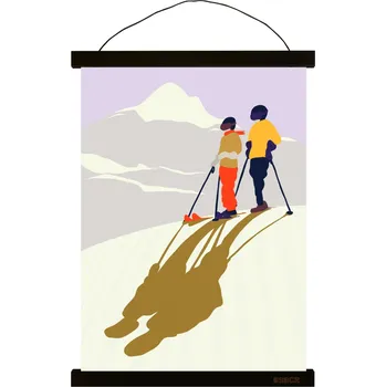 Obraz Art print - Mezi nebem a zemí - 50 x 70 černá lišta uni