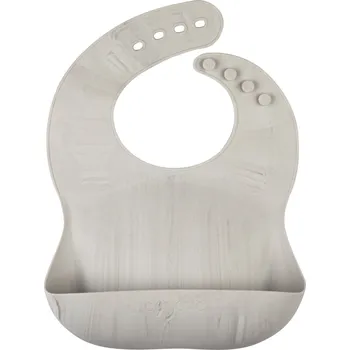 Eeveve Bib Sillicone Marble Cloudy Gray