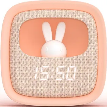 Budík MOB Billy Clock and light - pink