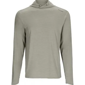 Rybářské oblečení Rybářské triko s kapucí Simms SolarFlex Cooling Hoody Cinder XXL