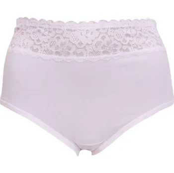 Kalhotky Dámské kalhotky s širokou krajkou v pase Andrie PS 2974 bílé velikost XXL-50/52
