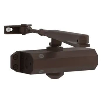 Zavírač dveří Yale DC3500 s lomeným ramínkem Barva: Hnědý