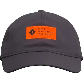 Čepice Rapha Trail Lightweight Cap - Grey/Orange uni