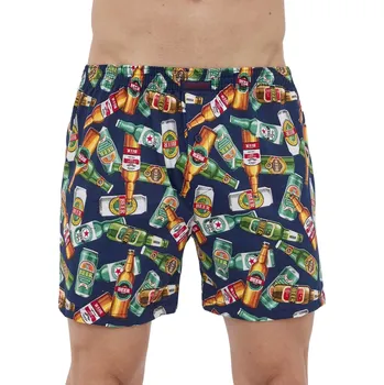 Trenýrky Bavlněné trenky s barevnými obrázky Cornette Classic 001/162 Beer velikost 4XL-66/68