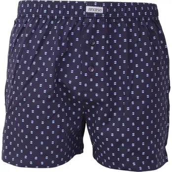 Trenýrky Pánské bavlněné trenky s jemným vzorem Andrie PS 5894 navy velikost L-50/52