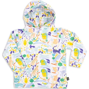 Chlapecká mikina Wouki Dětská mikina FUKURO - jungle blue 92