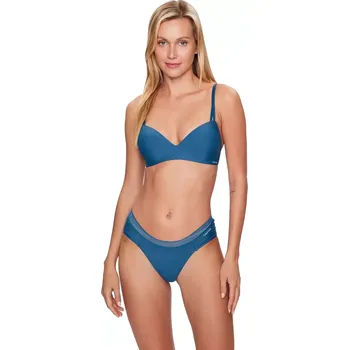 Podprsenka Push-up podprsenka bez kostic Calvin Klein QF6017E petrol velikost 85C