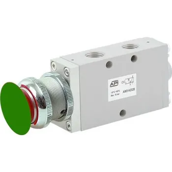 Ventil A.P.I. ručně ovládaný ventil A1MA150FV 5/2, hříbek, zelený bez aretace 034095